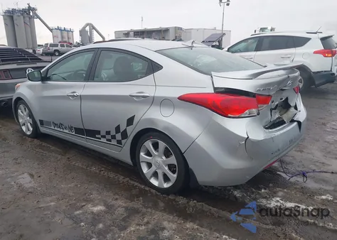 2013 Hyundai Elantra Limited from USA, damaged, VIN 5NPDH4AE2DH243622